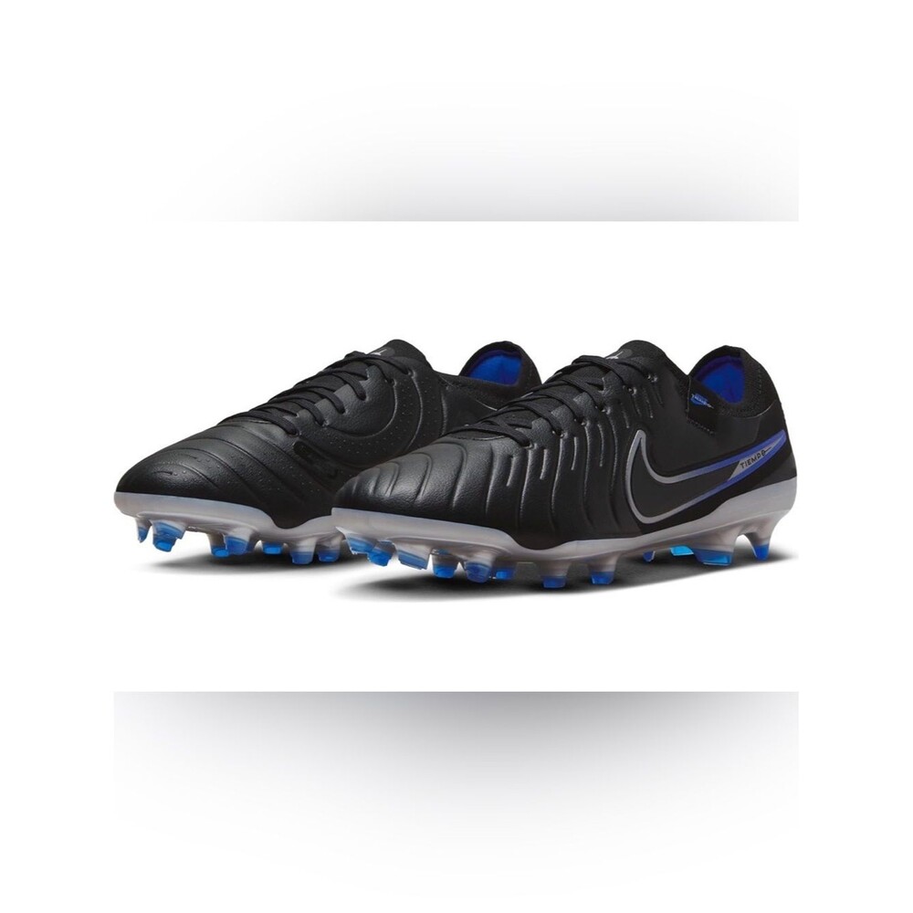 Nike Men's Tiempo Legend 10 Pro FG Black Lace Up Athletic Soccer Cleats. 10.5.